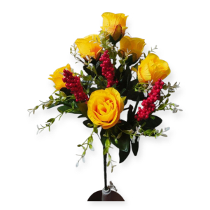 Искусственные цветы «Бутон с картинкой»