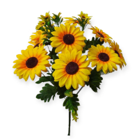 Искусственные цветы «Подсолнух с добавкой»