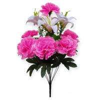 Искусственные цветы «Гвоздика + Лилия»