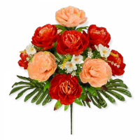 Искусственные цветы «Пион с папоротником»