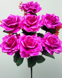 Искуственные цветы «Роза открытая атлас»