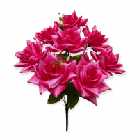 Искусственные цветы «Роза острая, атласная»