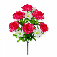 Искусственные цветы «Роза с нарциссом»