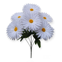 Искусственные цветы «Астра белая атлас»